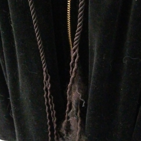 Velvet zip front top - Picture 2 of 4